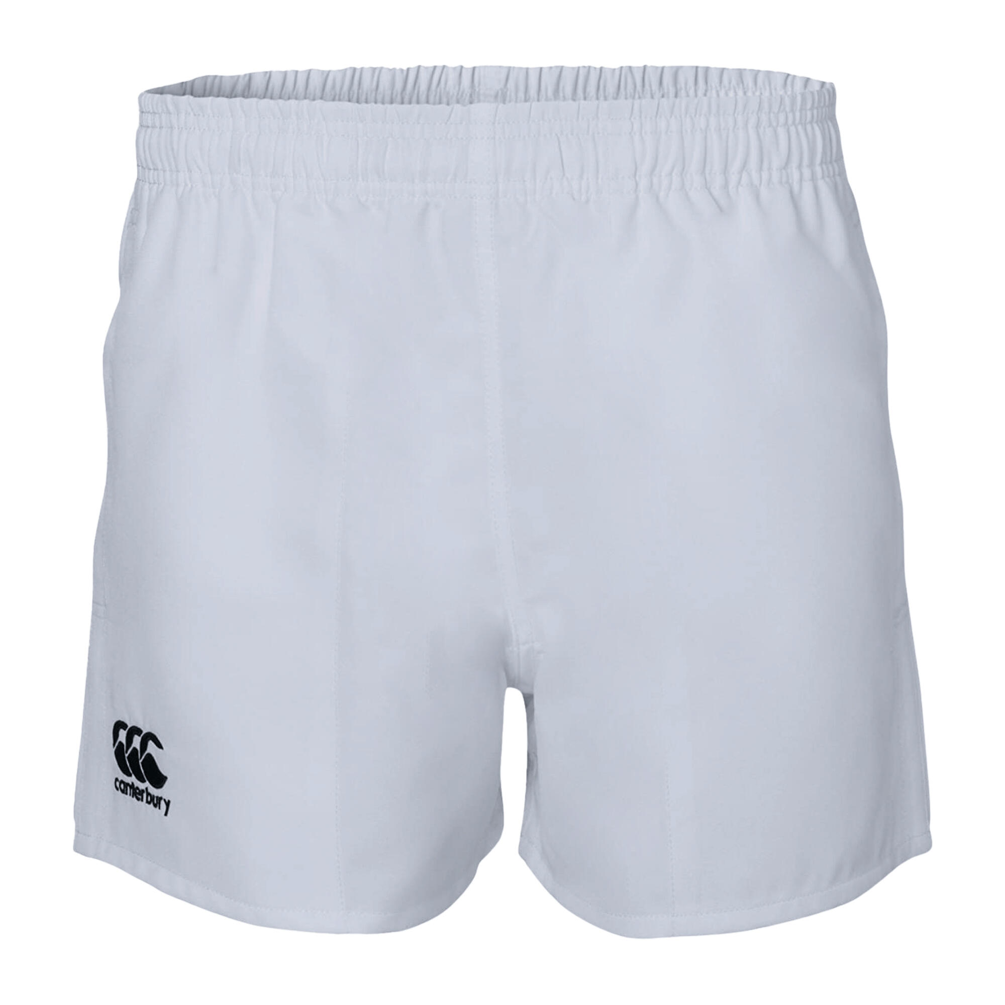 Mens Professional Elasticated Sports Shorts (White) 1/3