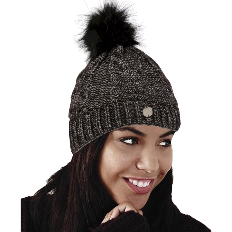 Mulheres/Ladias Lovella III Bobble Beanie Preto