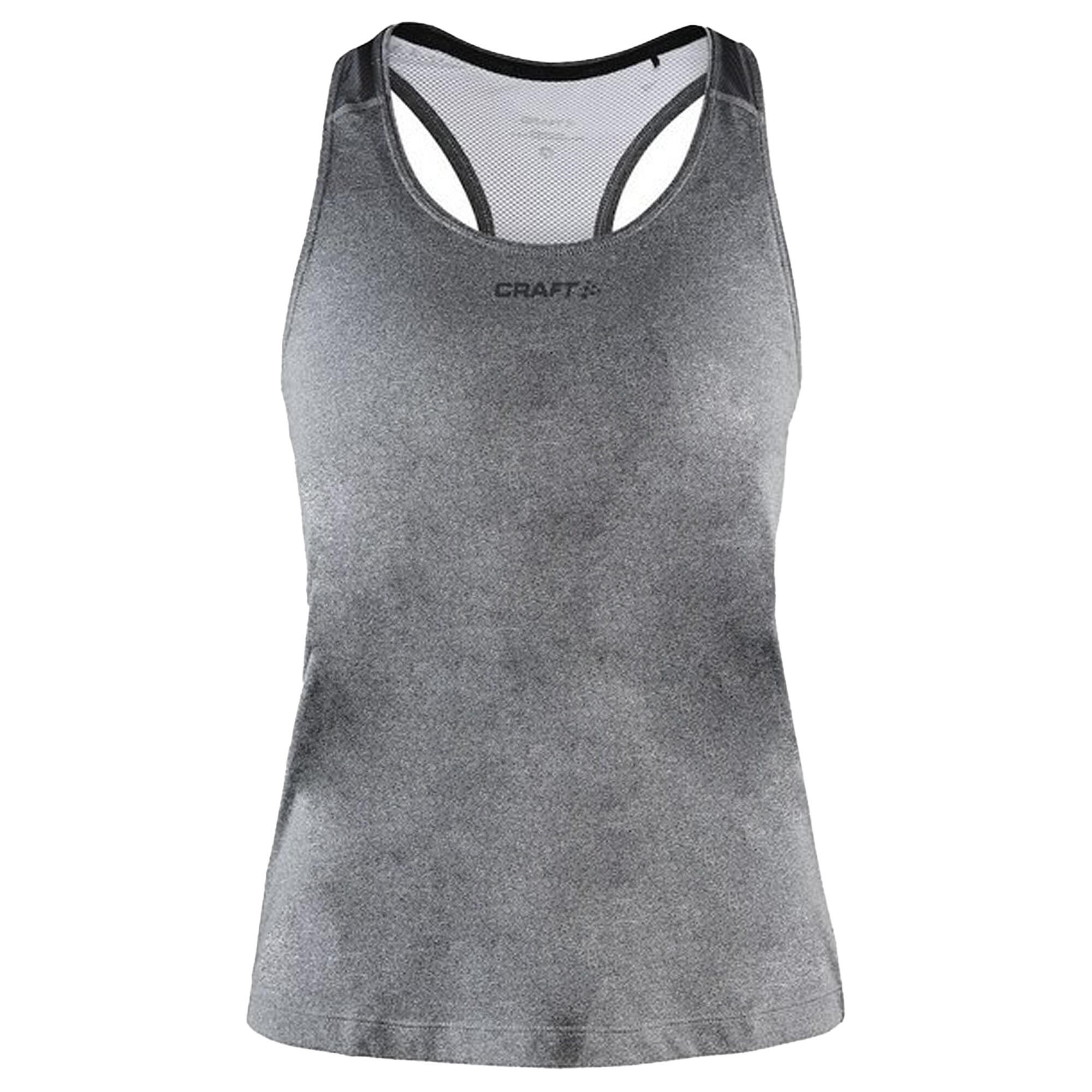 Womens/Ladies ADV Essence Tank Top (Dark Grey Melange) 1/3