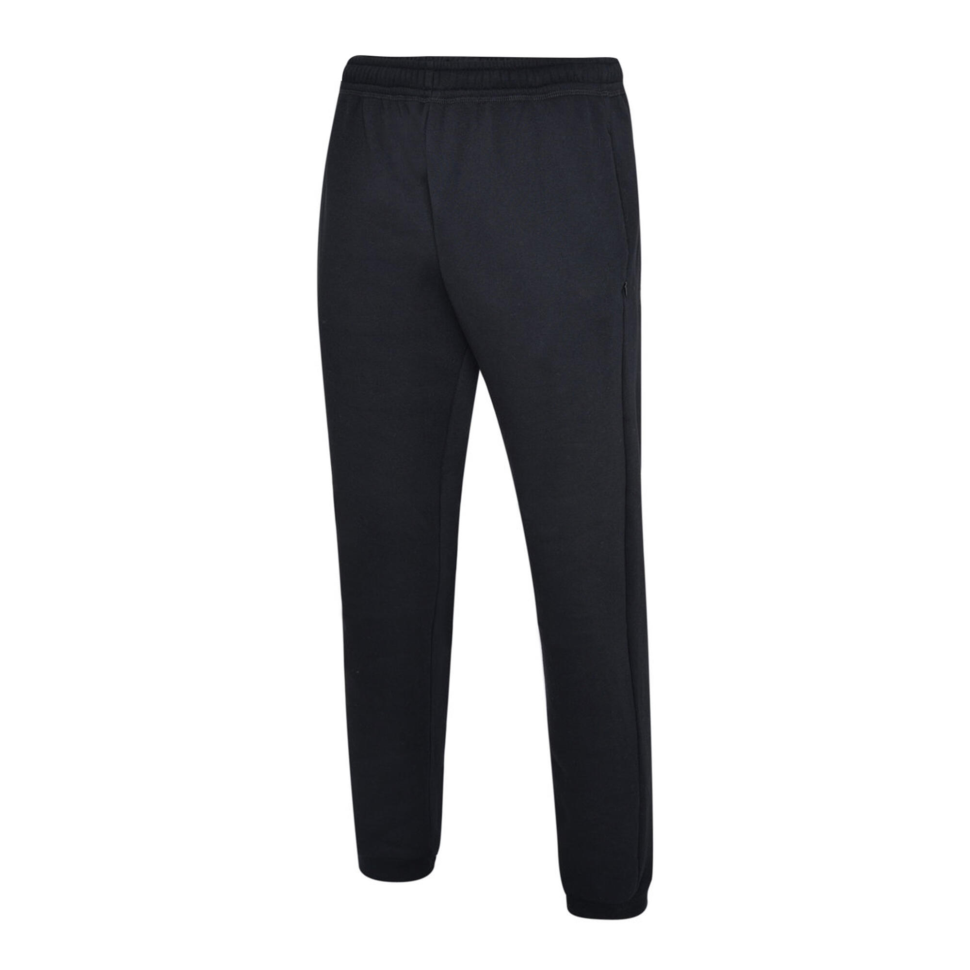 Mens Club Leisure Jogging Bottoms (Black/White) 2/4