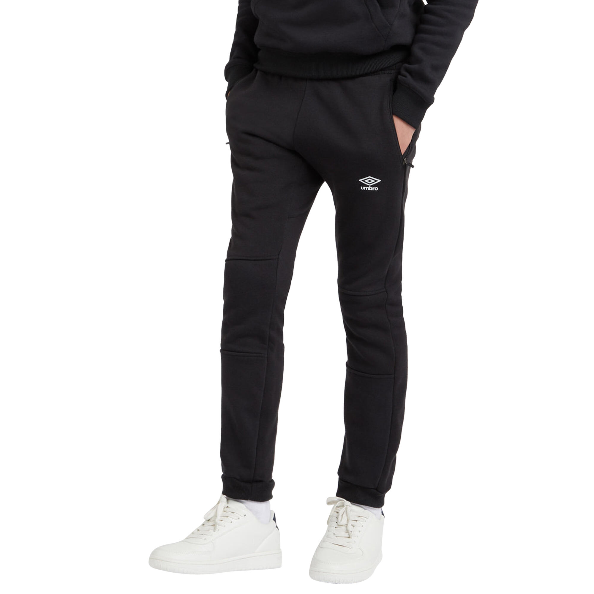 Men's CLUB LEISURE Joggers (Black / White)