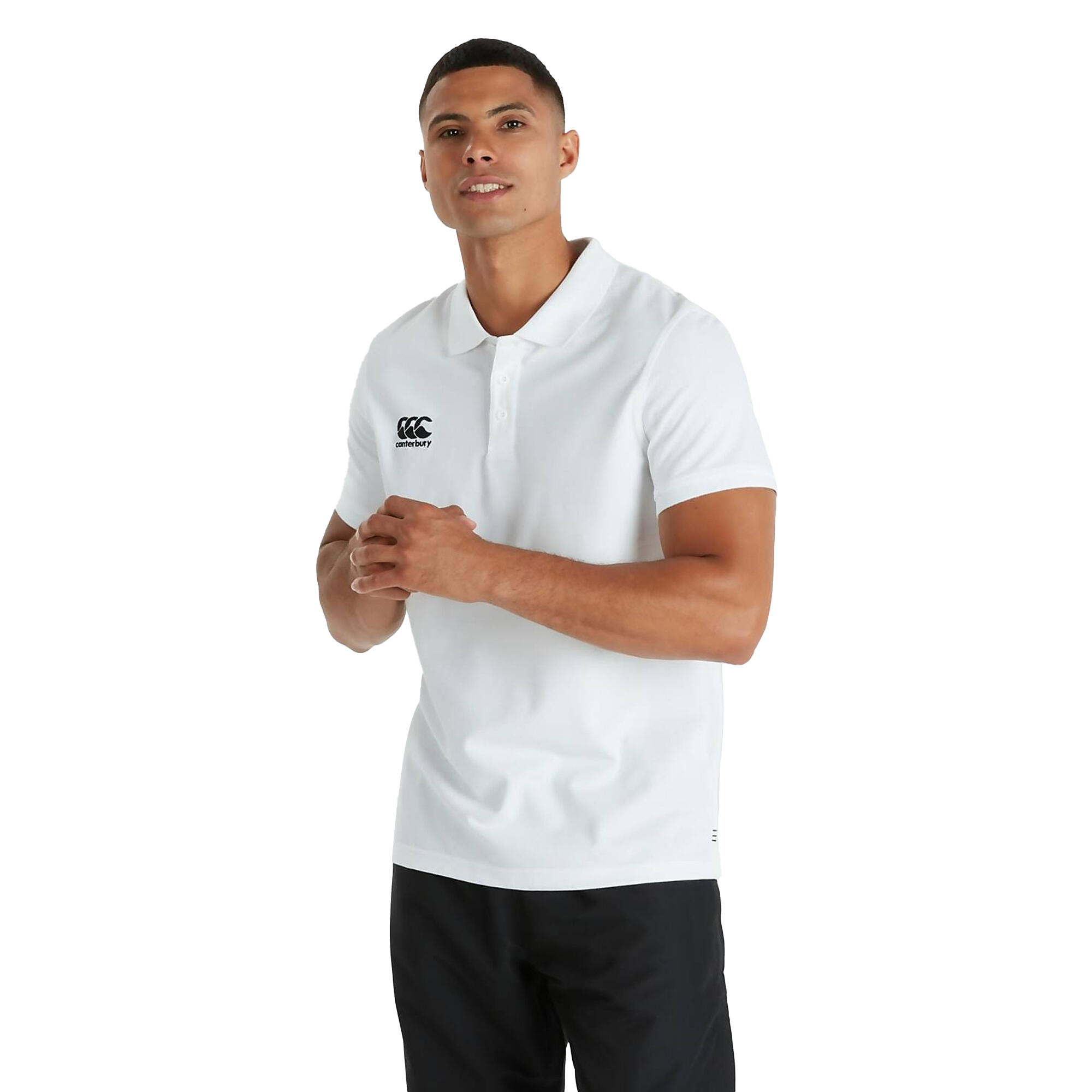 Maglietta Polo Uomo Canterbury Club Dry Bianco 3/3