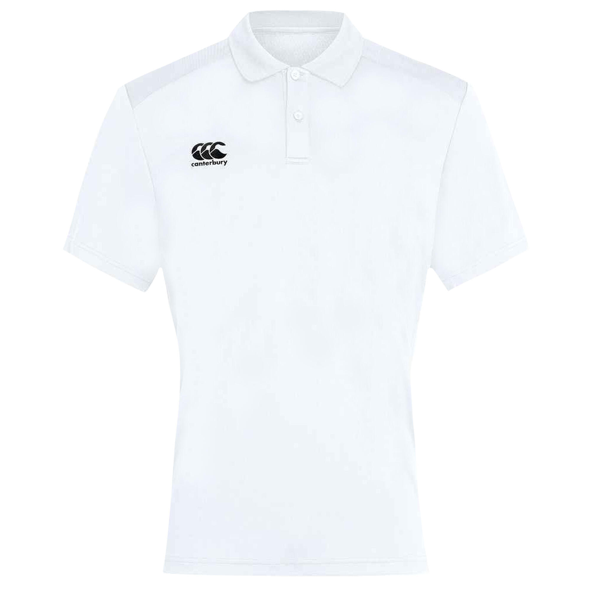 CANTERBURY Mens Club Dry Polo Shirt (White)