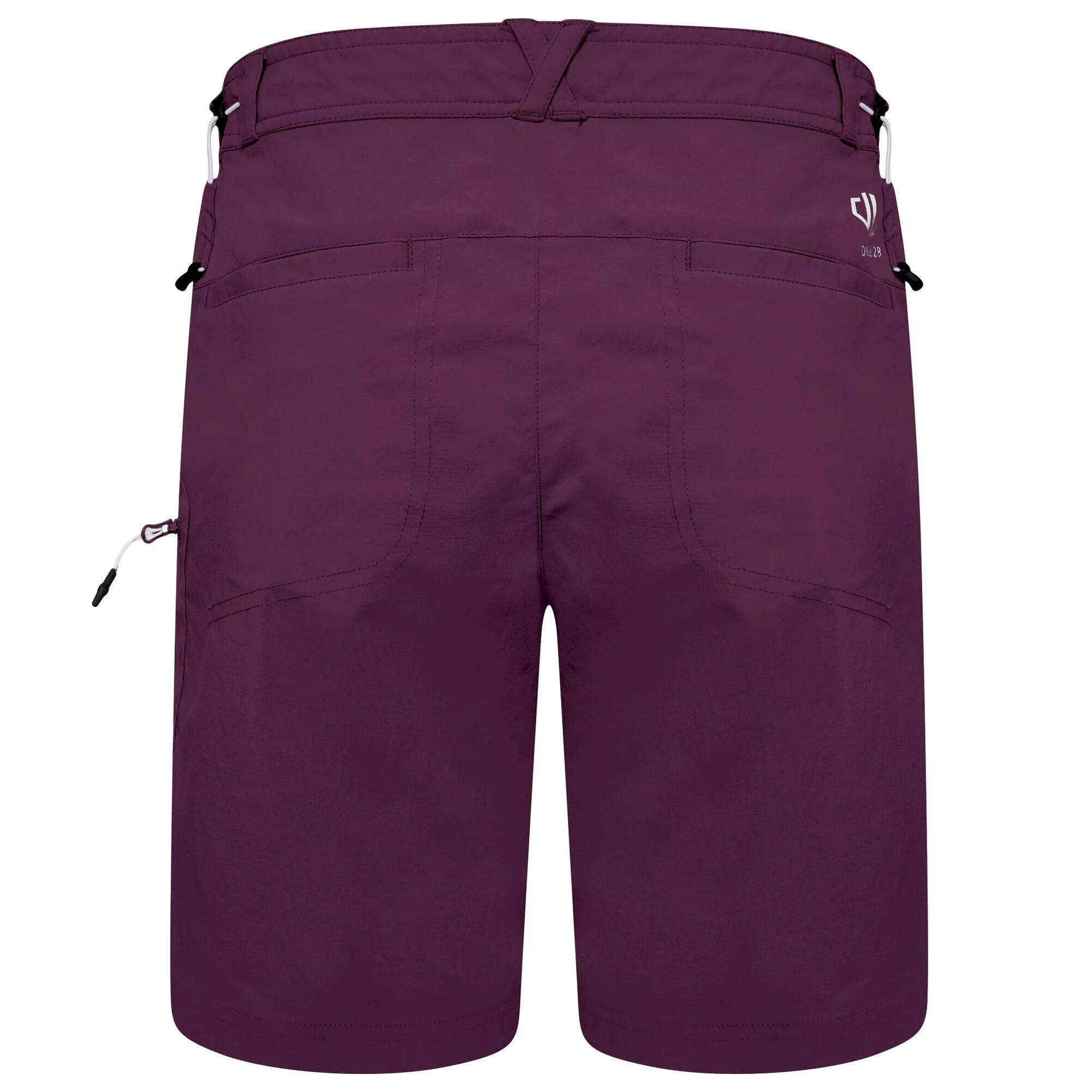 Dare2b Womens/Ladies Melodic II Multi Pocket Walking Shorts (Lunar Purple) 2/4