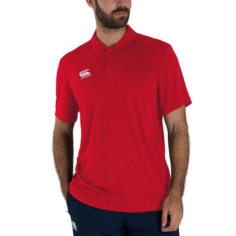 Polo CLUB DRY Homme (Rouge)