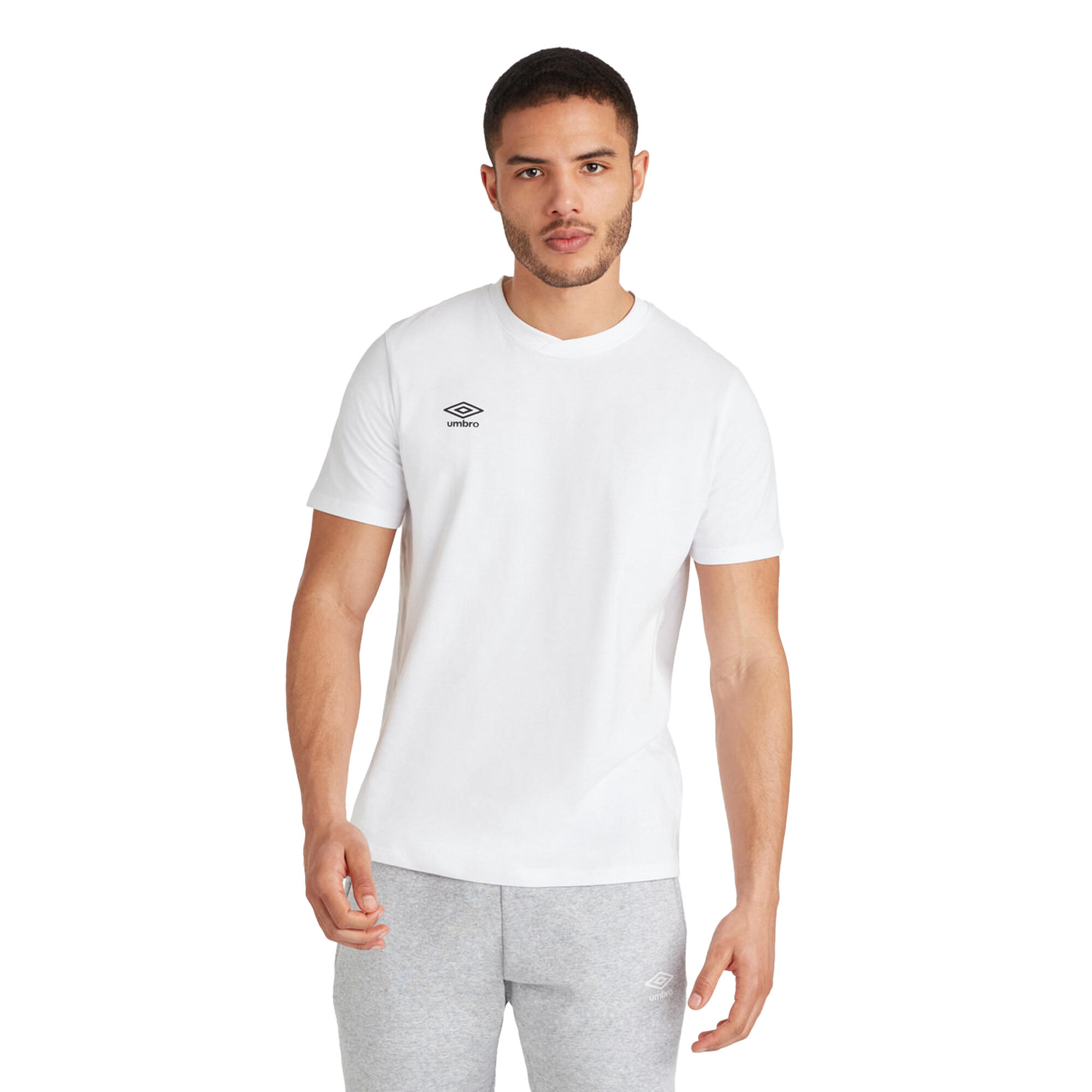 Mens Club Leisure TShirt (White/Black) 4/4