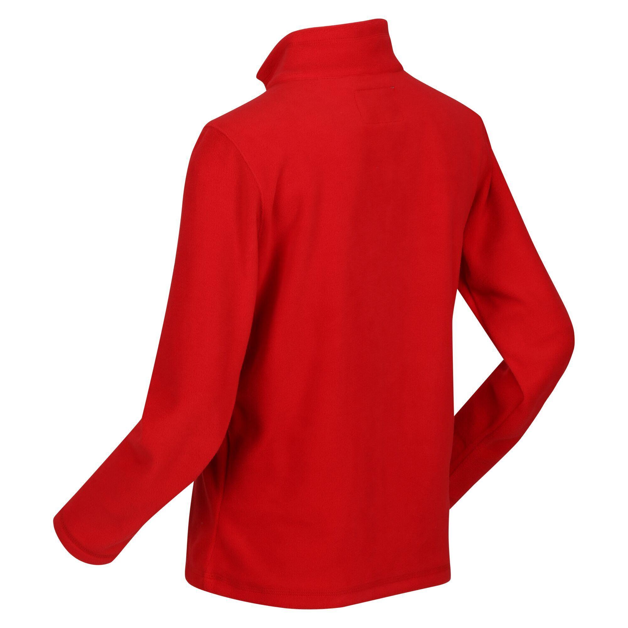 Great Outdoors Childrens/Kids Hot Shot II Half Zip Fleece Top (Chinese Red) 3/5