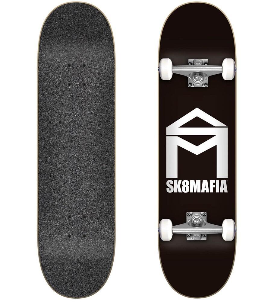 Skateboard Sk8 Mafia House Logo Black 7.75'' 3/3
