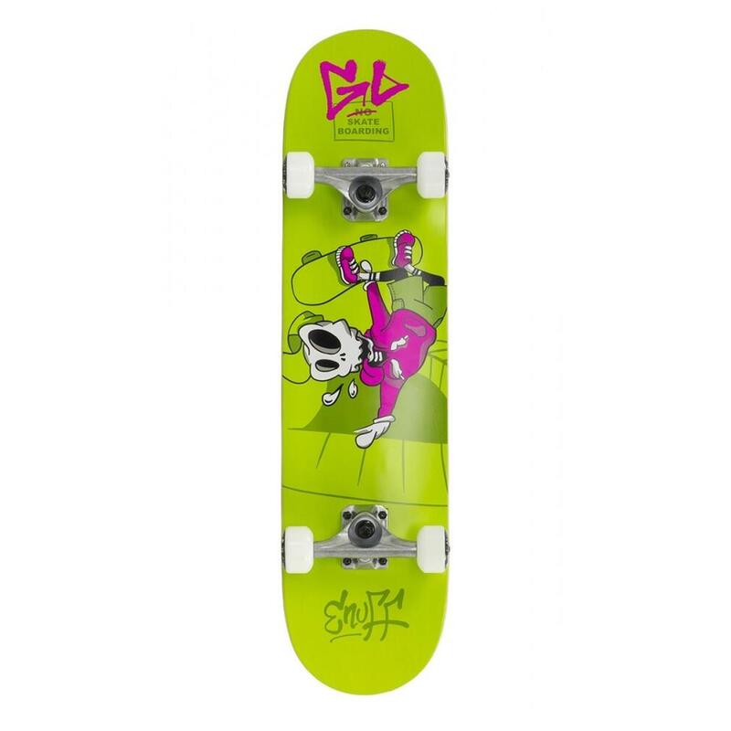 Skateboard Enuff Skully 7.25"x29.5" Verde/Bianco