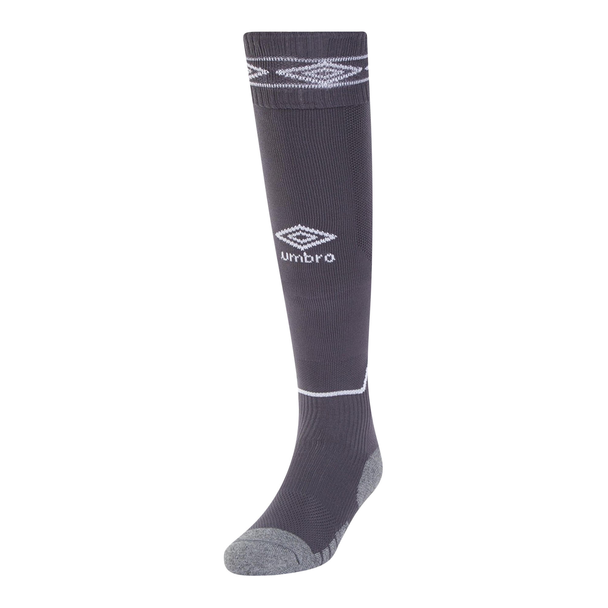 UMBRO Childrens/Kids Diamond Football Socks (Carbon/White)