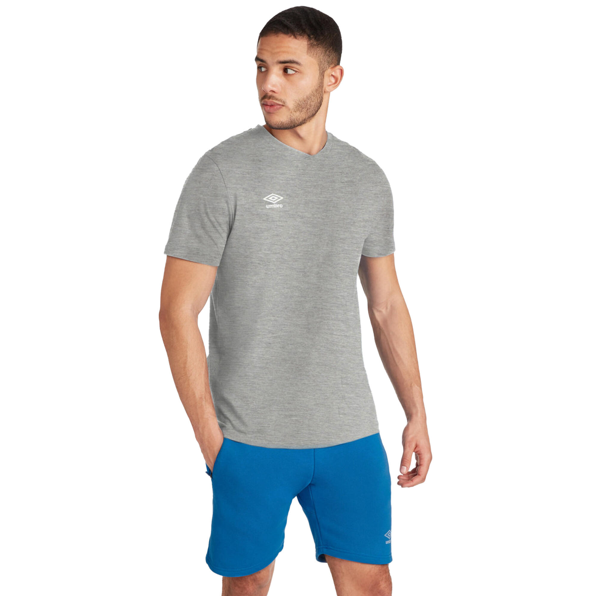 Maglietta Uomo Umbro Club Leisure Grigio Chiaro Marna 4/4