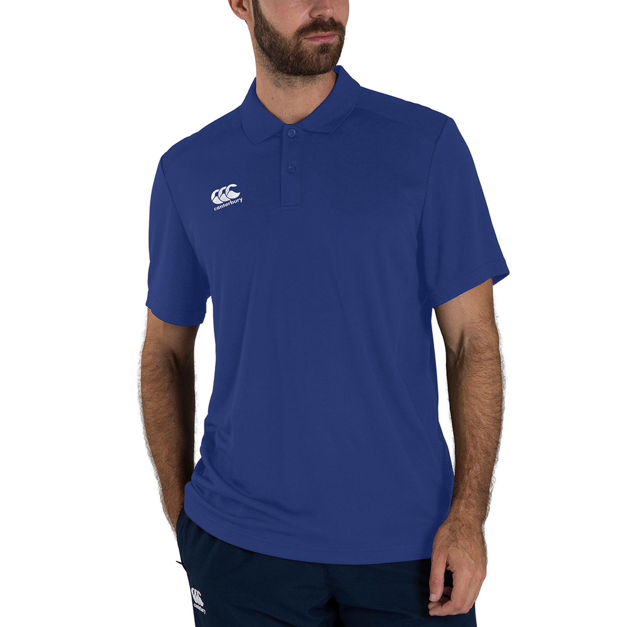 Maglietta Polo Uomo Canterbury Club Dry Blu Reale 3/3