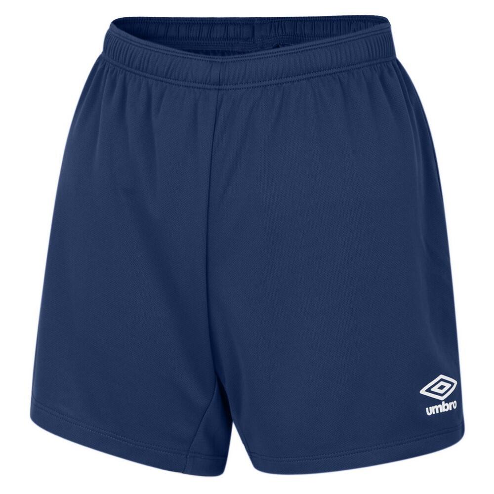 Womens/Ladies Club Logo Shorts (Navy) 1/2