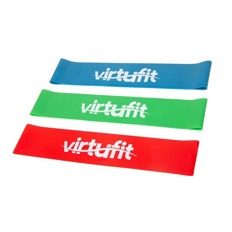 VirtuFit Widerstandsbänder Set - Fitnessbänder - Verschiedene Stärken - 3 Stück
