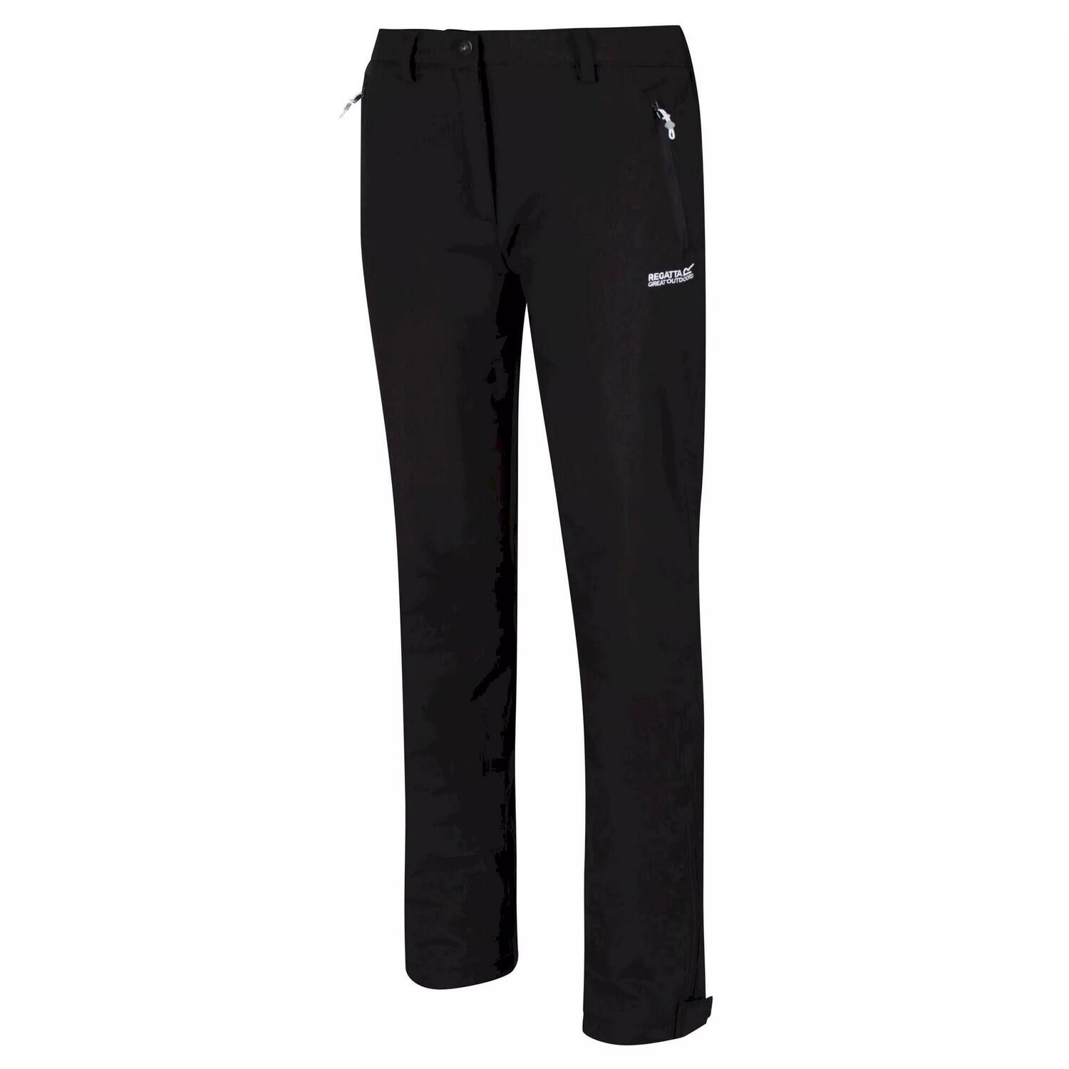 Great Outdoors Womens/Ladies Geo Softshell II Short Leg Trousers (Black) 3/5