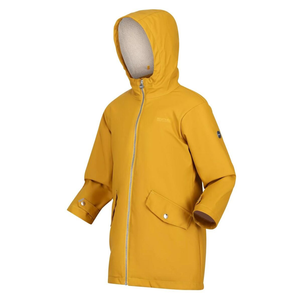 Childrens/Kids Brynlee Plain Waterproof Jacket (Sunset) 3/5