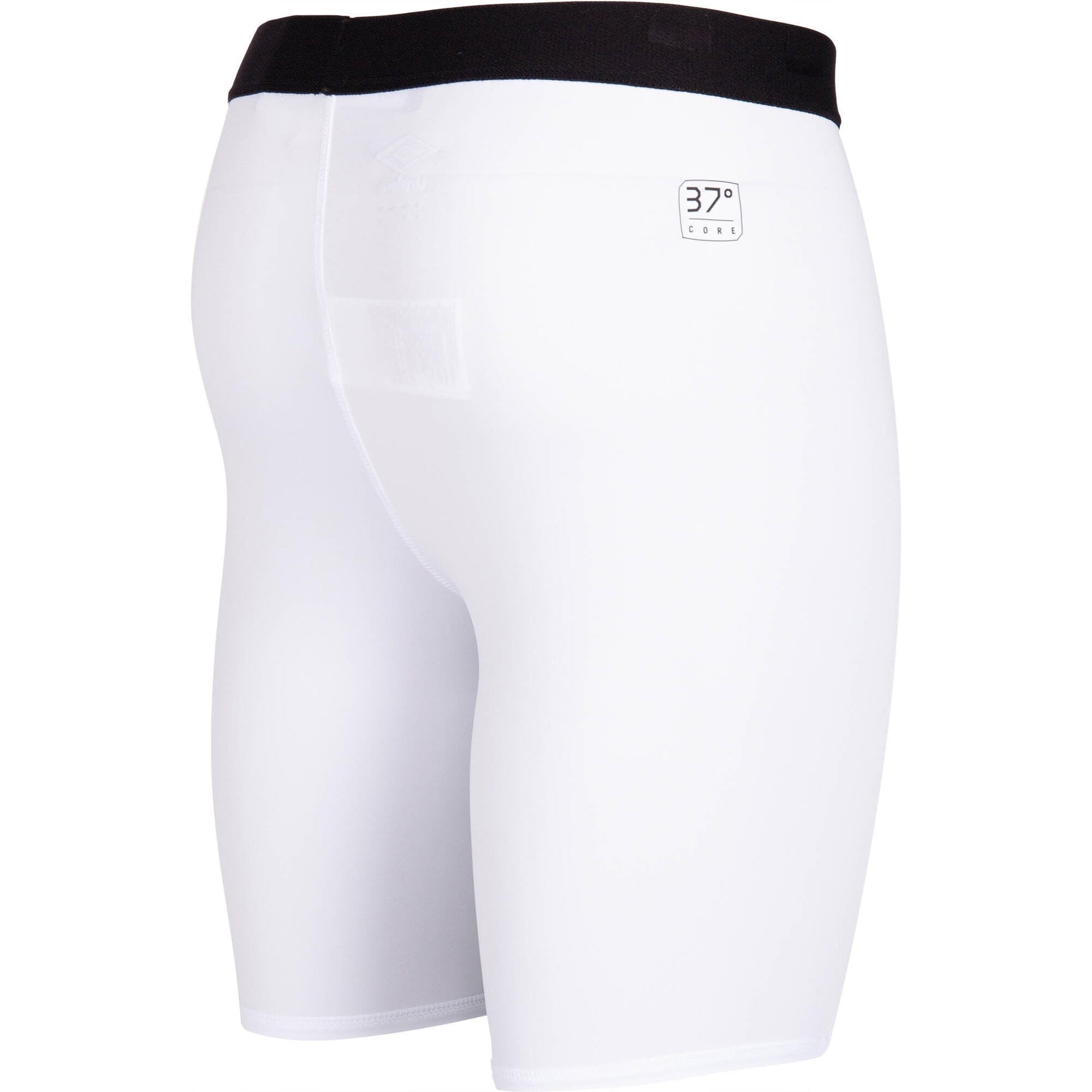 Mens Core Power Logo Base Layer Shorts (White) 2/3