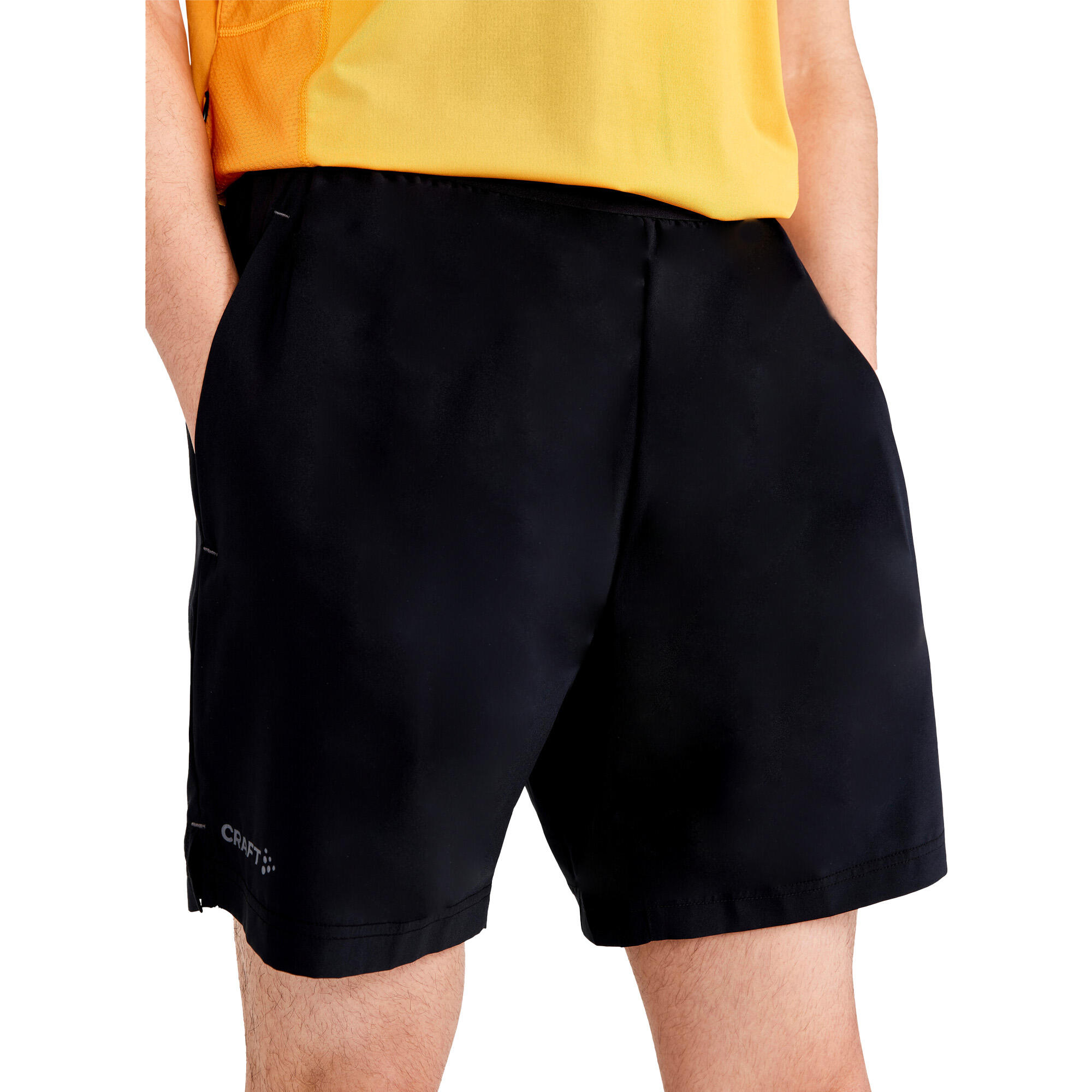 Mens ADV Charge Stretch 2 in 1 Shorts (Black) 3/4