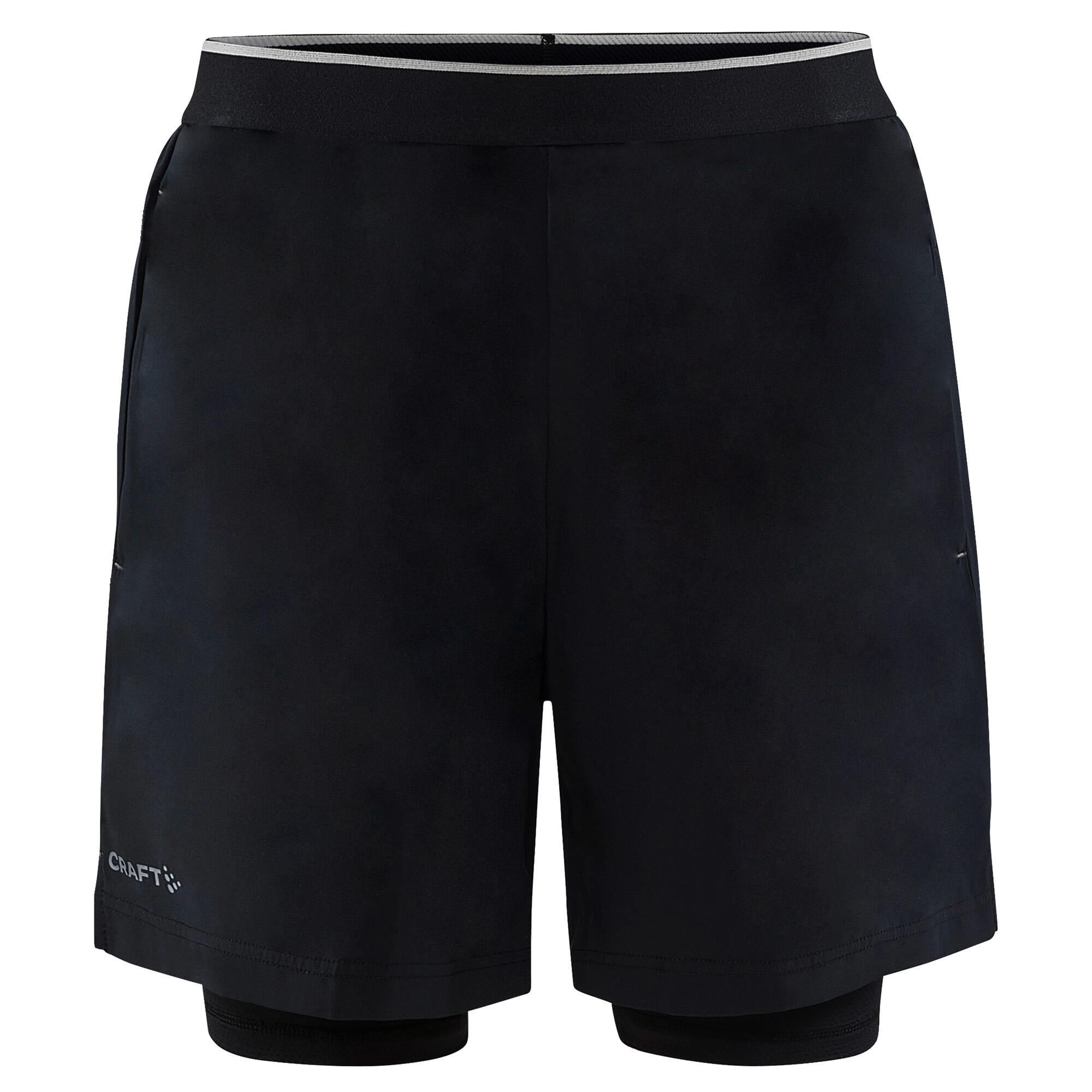 CRAFT Mens ADV Charge Stretch 2 in 1 Shorts (Black)