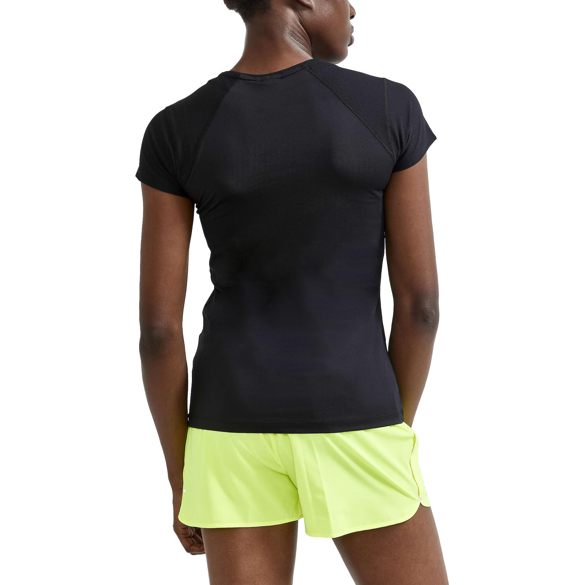 Womens/Ladies ADV Essence Slim ShortSleeved TShirt (Black) 2/3