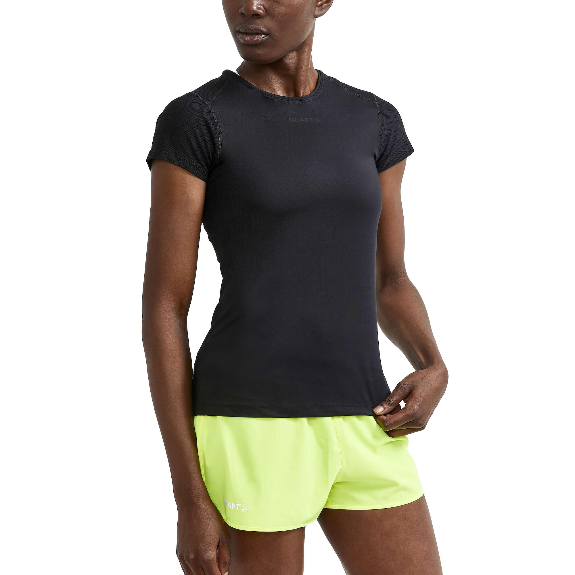 Womens/Ladies ADV Essence Slim ShortSleeved TShirt (Black) 3/3