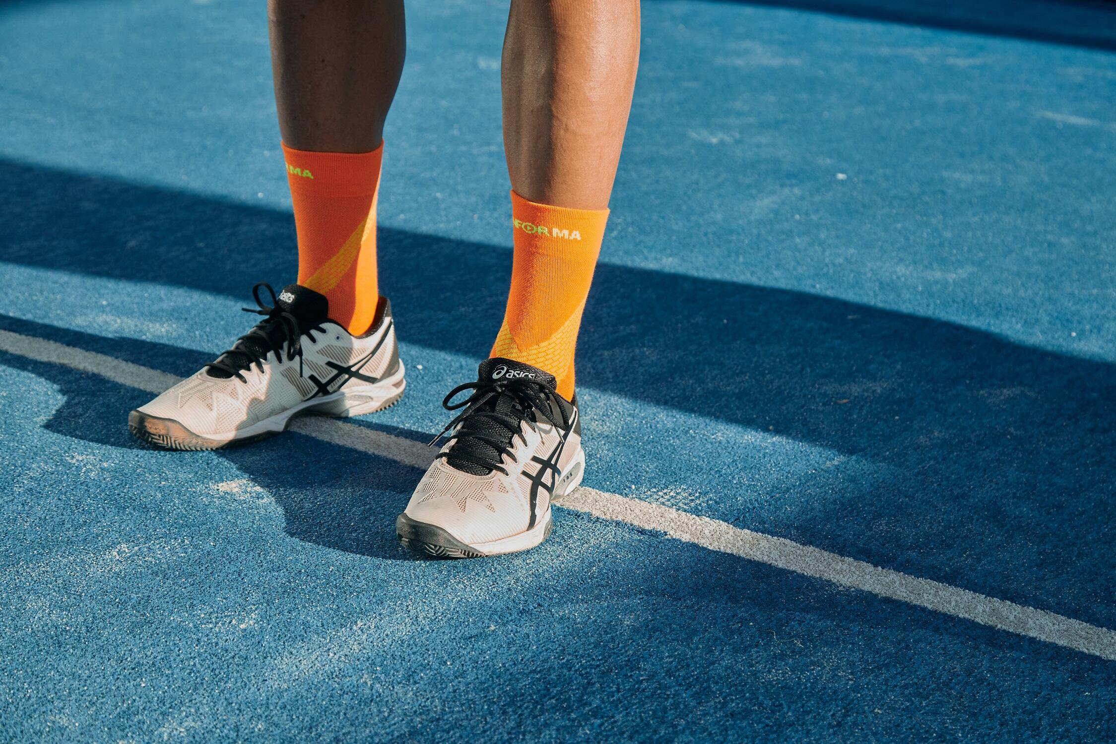 Calcetines de Compresión Running ENFORMA PRONATION CONTROL Naranja.Coolmax. 4/4