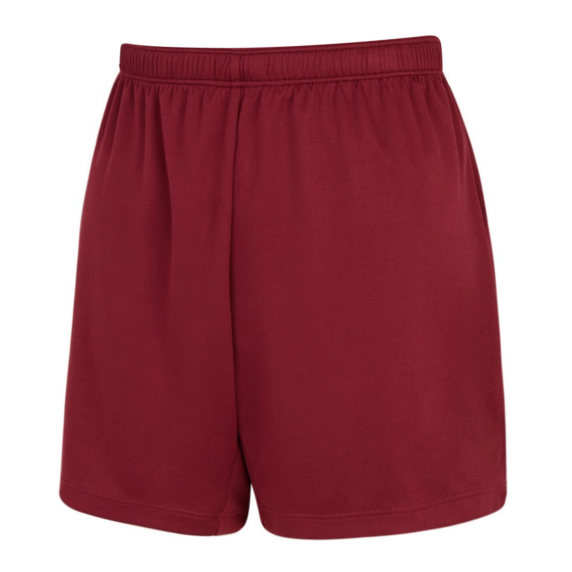 Womens/Ladies Club Logo Shorts (New Claret) 2/2