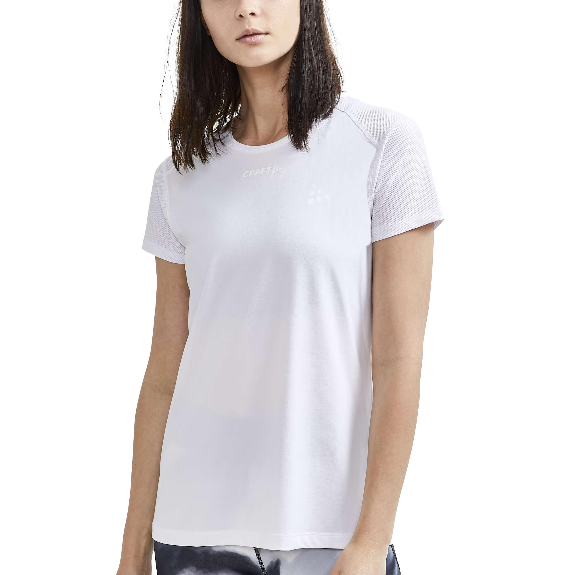 Womens/Ladies ADV Essence Slim ShortSleeved TShirt (White) 2/3