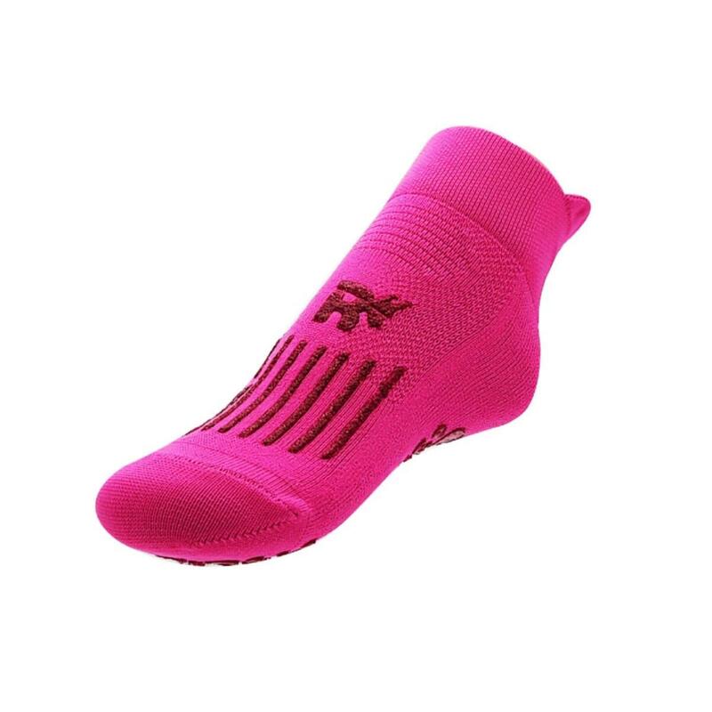 chaussettes gym enfants pour maison l'école antidérapantes antibactérien fuchsia