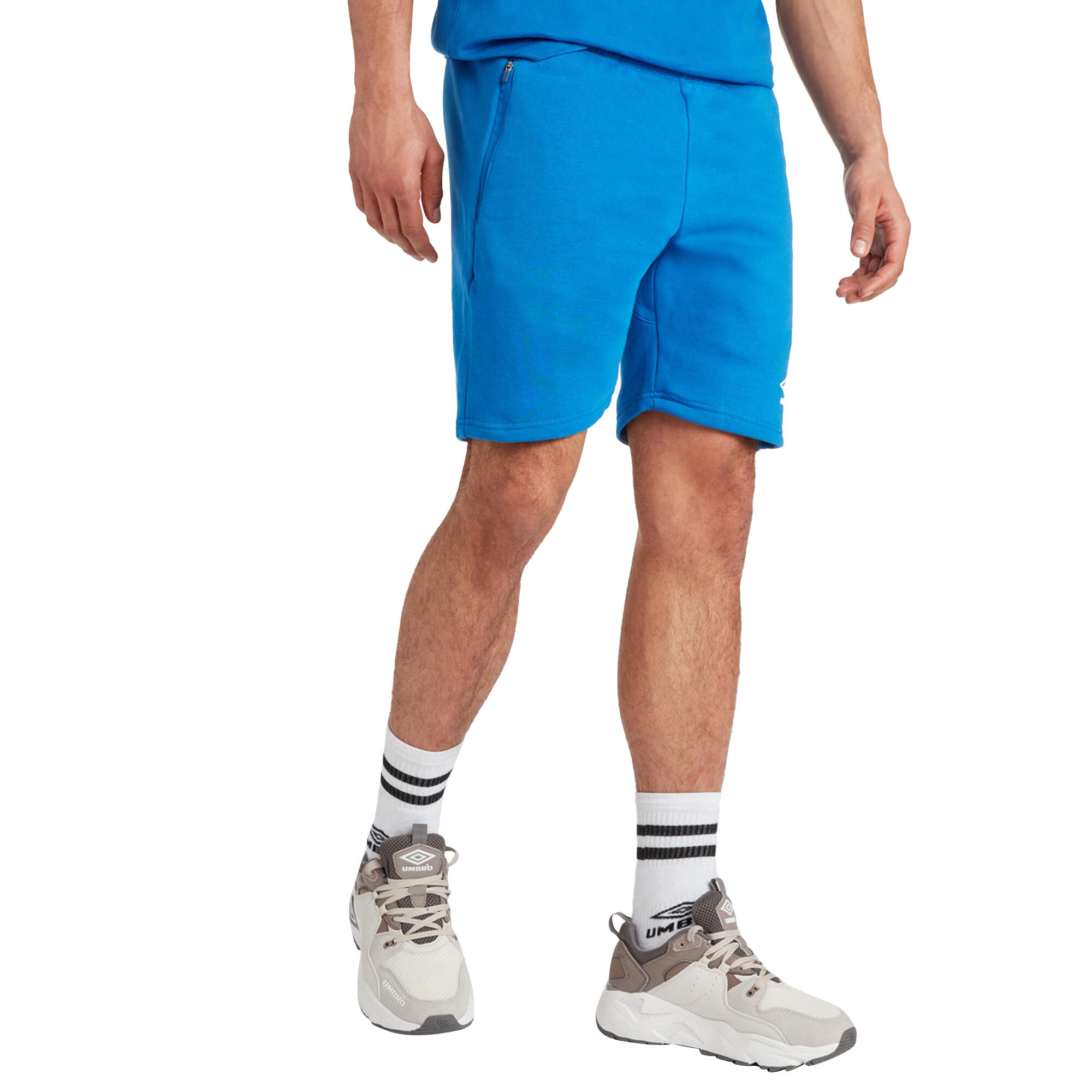 Mens Club Leisure Shorts (Royal Blue/White) 3/4