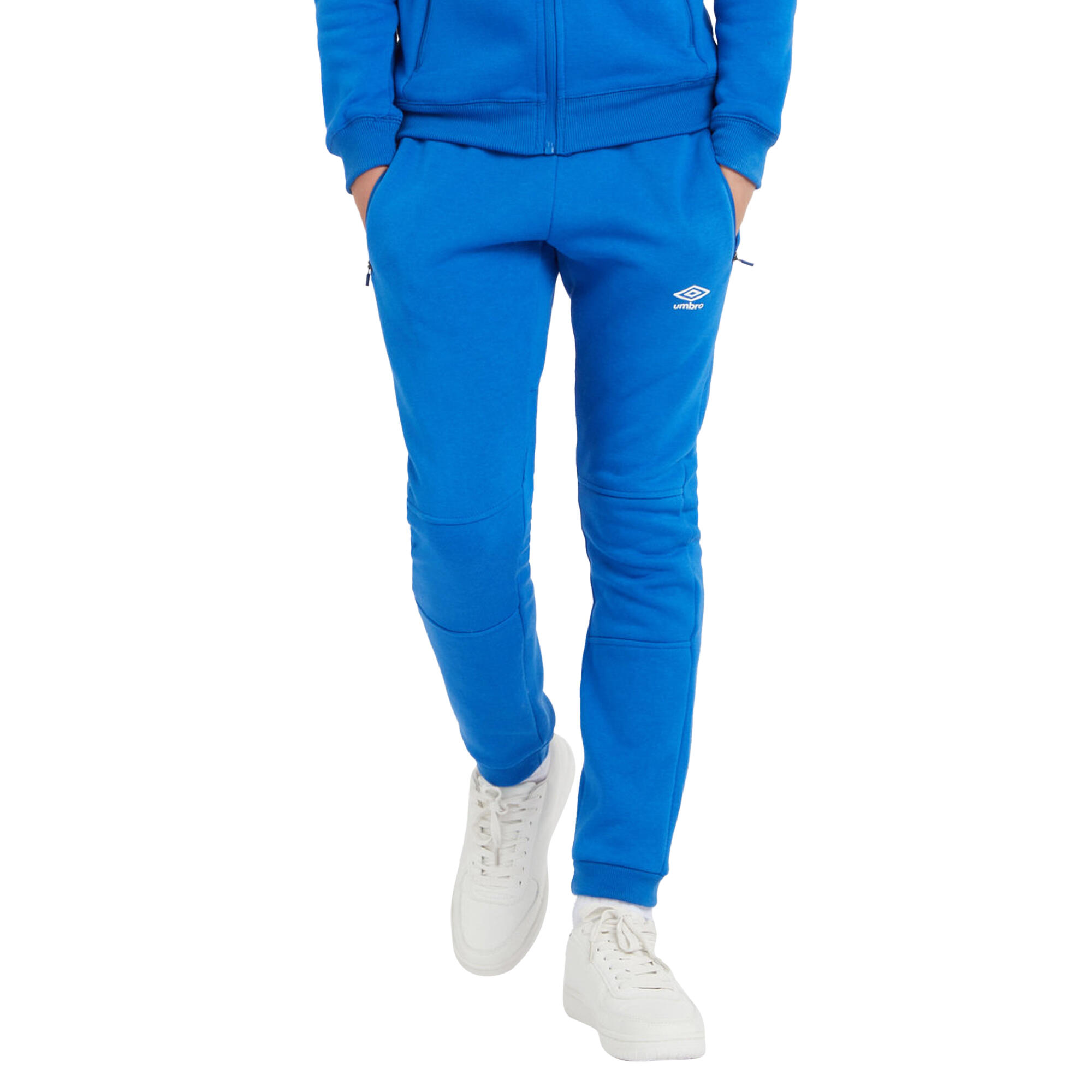 Childrens/Kids Club Leisure Jogging Bottoms (Royal Blue/White) 3/4