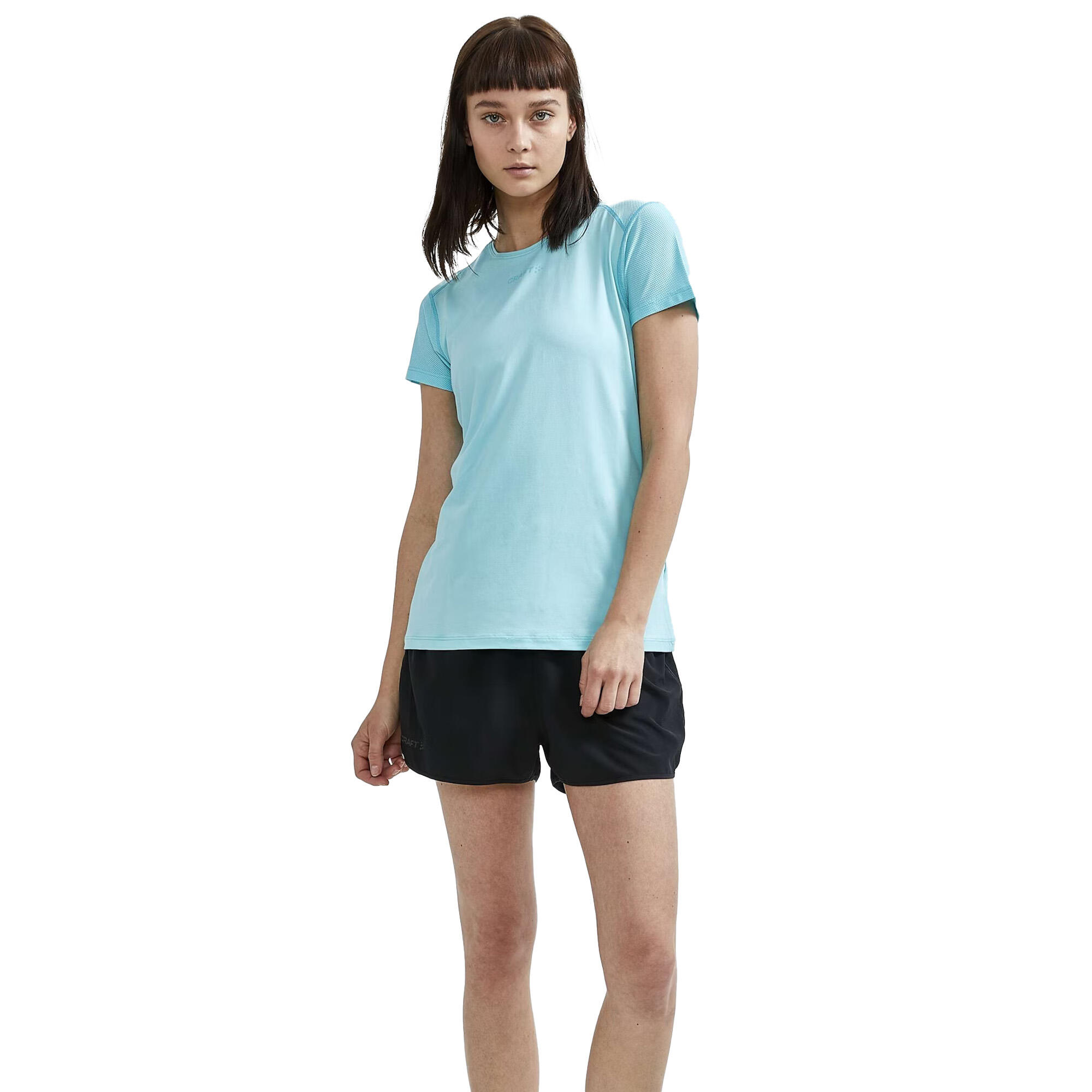 Womens/Ladies ADV Essence Slim ShortSleeved TShirt (Sea Blue) 2/3