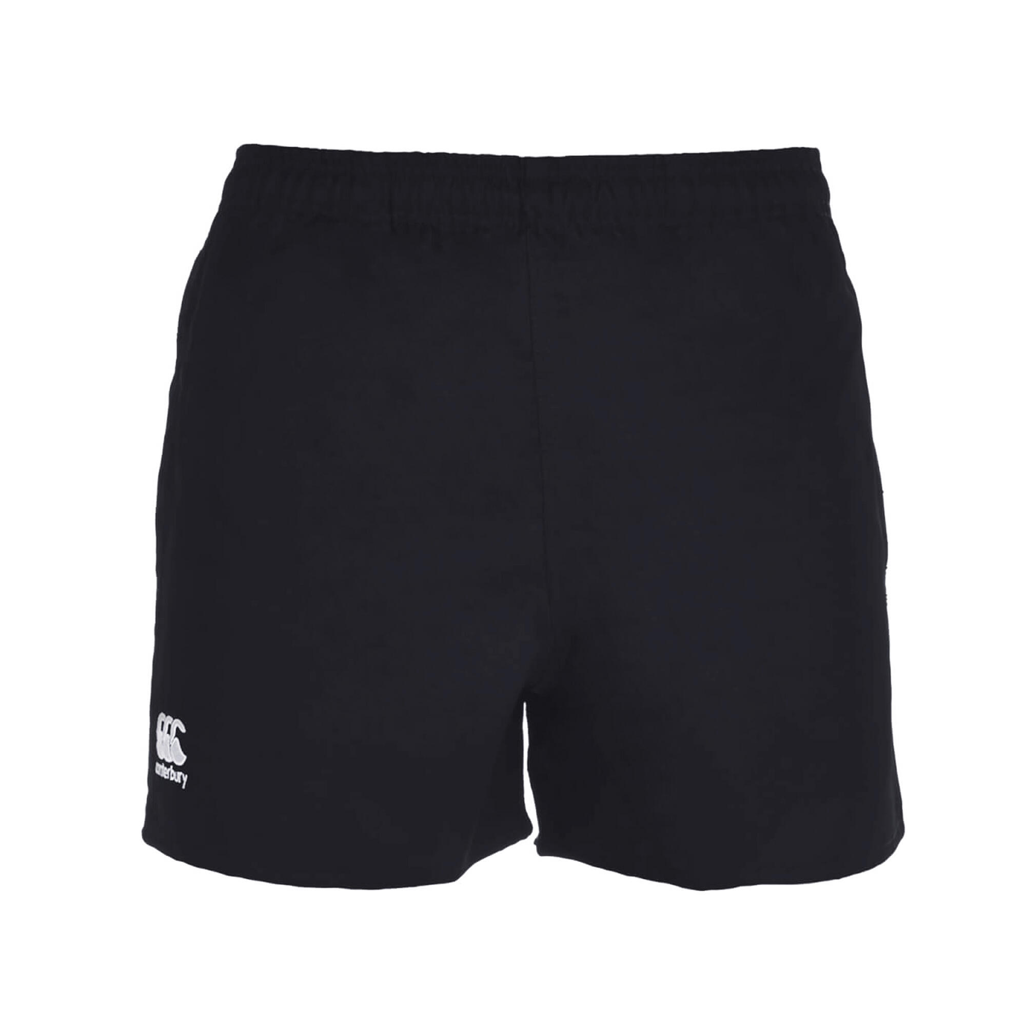 Mens Professional Polyester Shorts (Black) 1/4