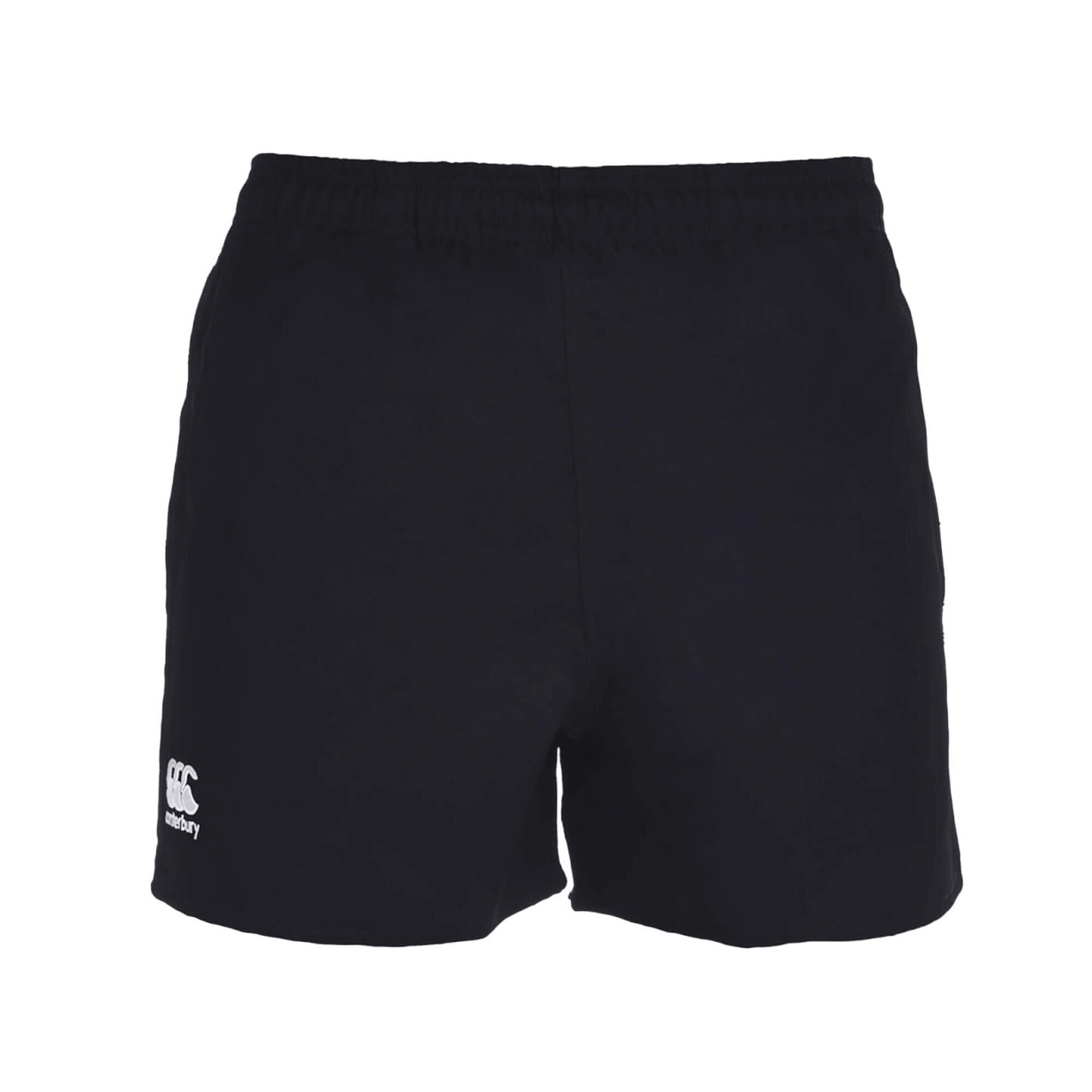CANTERBURY Mens Professional Polyester Shorts (Black)