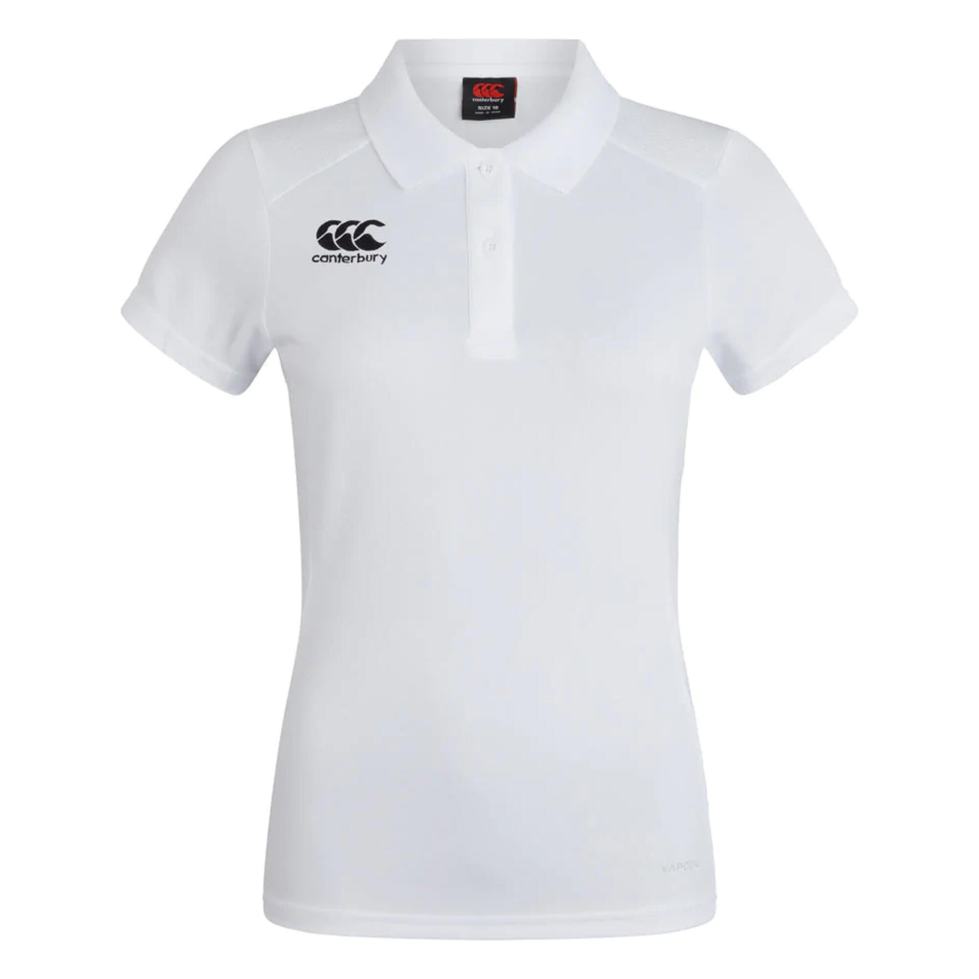 Womens/Ladies Club Dry Polo Shirt (White) 1/3