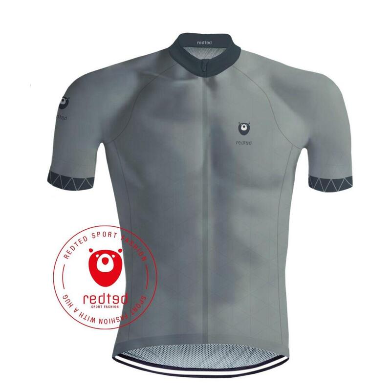 Camisola de ciclismo VIKING Cinzento - VERMELHO