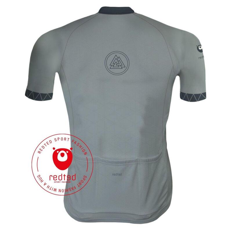 Maillot Cyclisme VIKING - REDTED - Gris