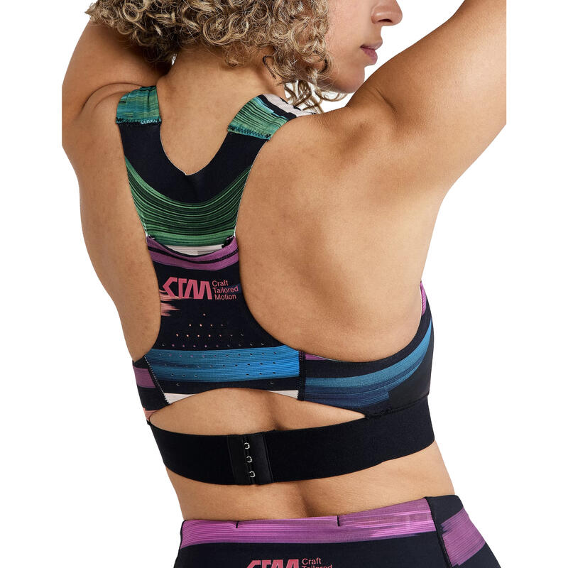 "CTM Distance" Kurzes Top für Sport Damen Bunt/Roxo-Farbe