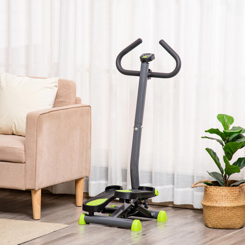 Stepper cu maner, monitor LCD, 55x 44 x108cm, gri