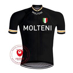 Retro Wielershirt Molteni Zwart - REDTED