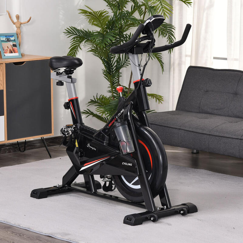 Soozier bicicleta fitness, cu ecran LCD, 53,5x110x105-117cm