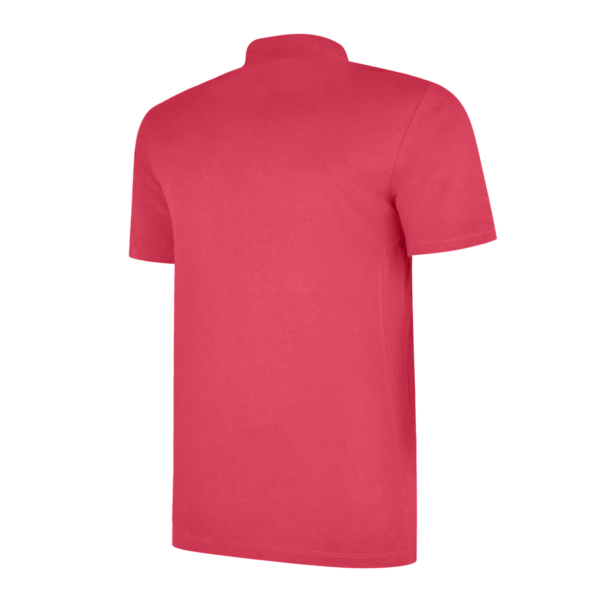 Mens Essential Polo Shirt (New Claret/White) 2/3