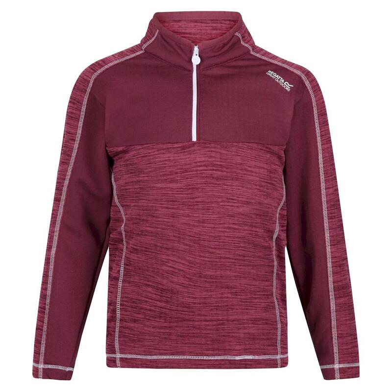 Kinderen/Kinderen Hewley Recycled Half Zip Fleece Top (Violet/Amarant Haze)