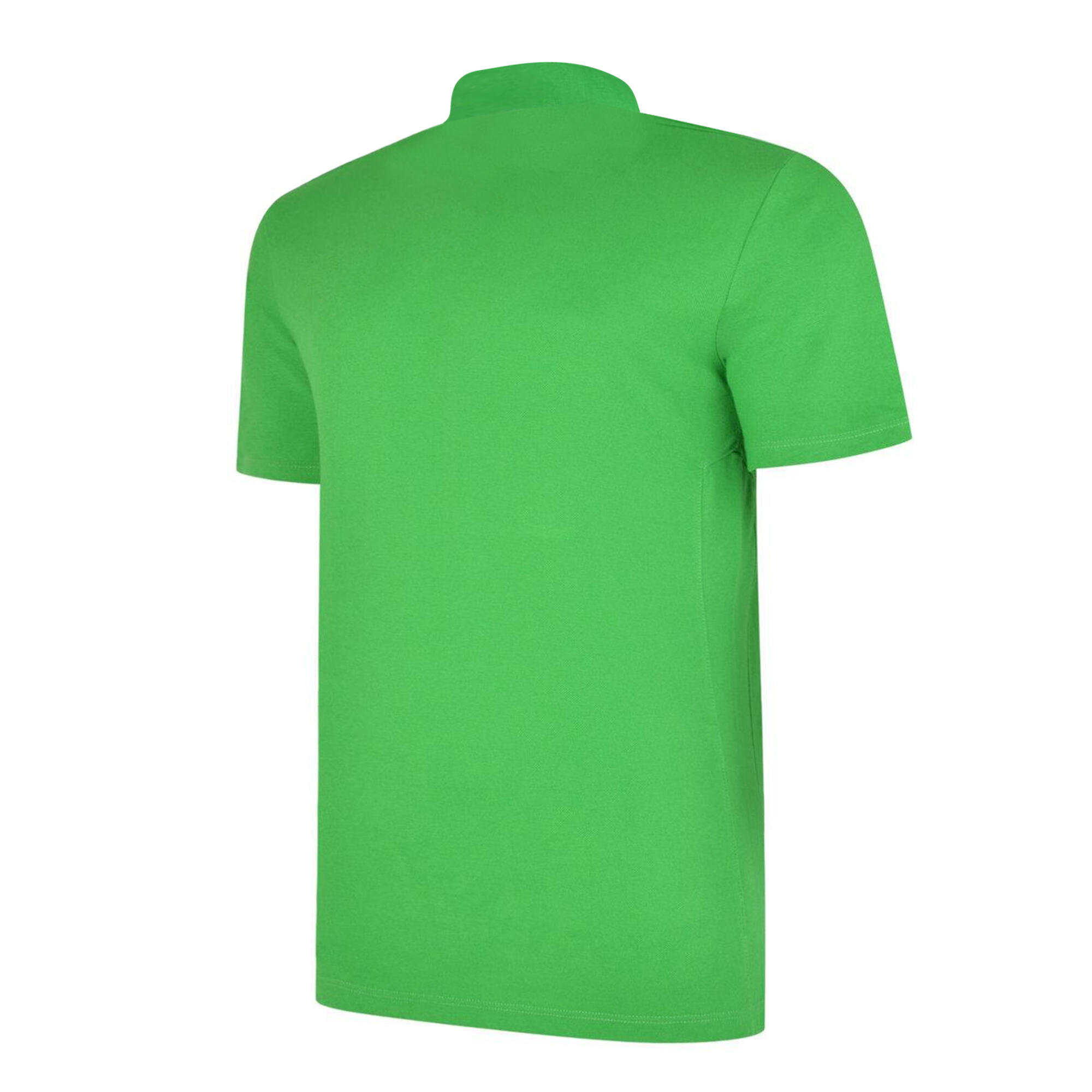 Mens Essential Polo Shirt (Emerald/White) 2/3
