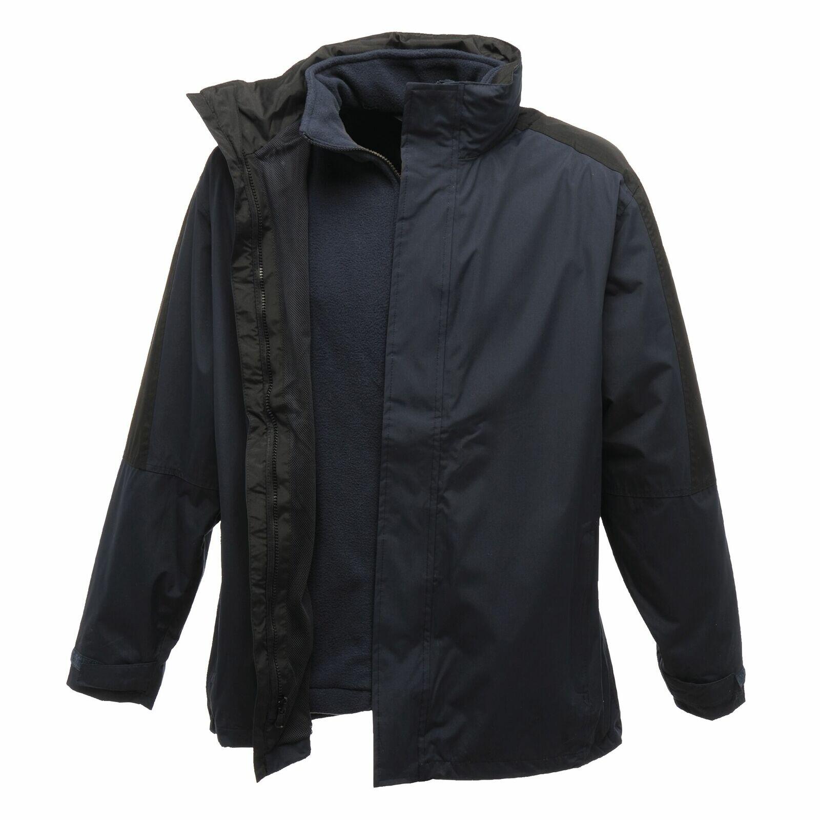 REGATTA Defender III 3in1 Waterproof Windproof Jacket / Performance Jacket (Navy/Black)