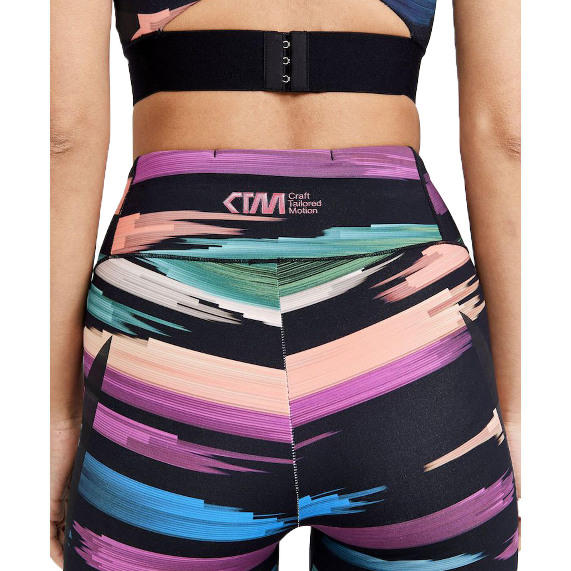 Womens/Ladies CTM Distance Leggings (Multicoloured/Roxo) 2/4