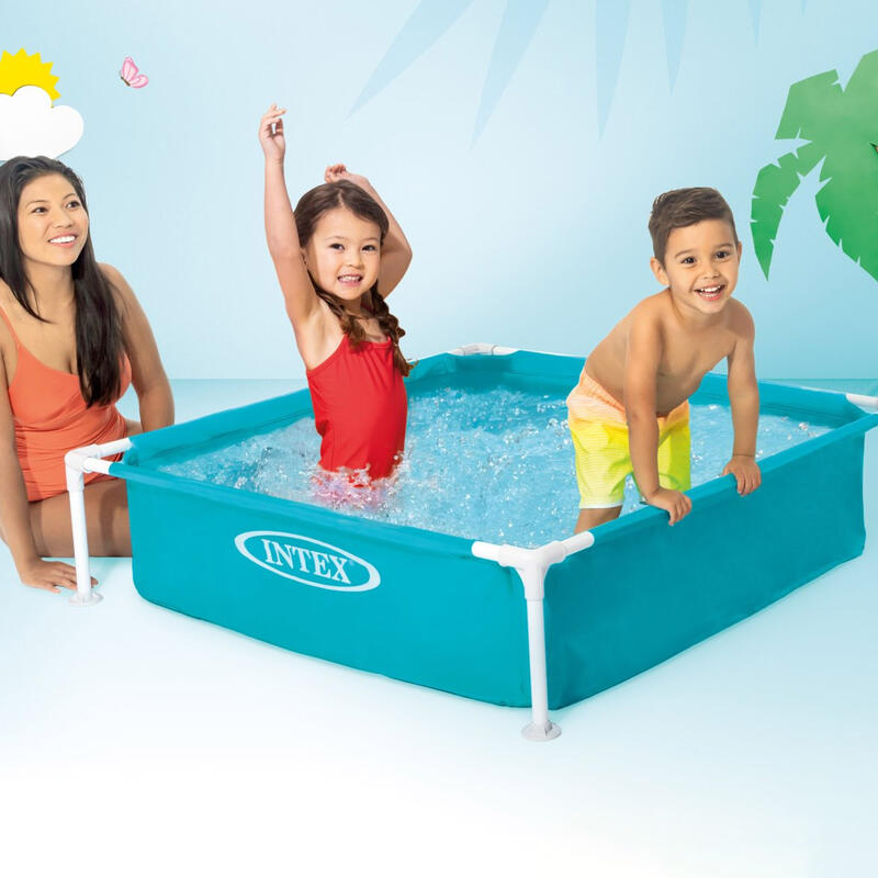 Piscina INTEX  mini frame 122x122x30 cm azul +2 anos