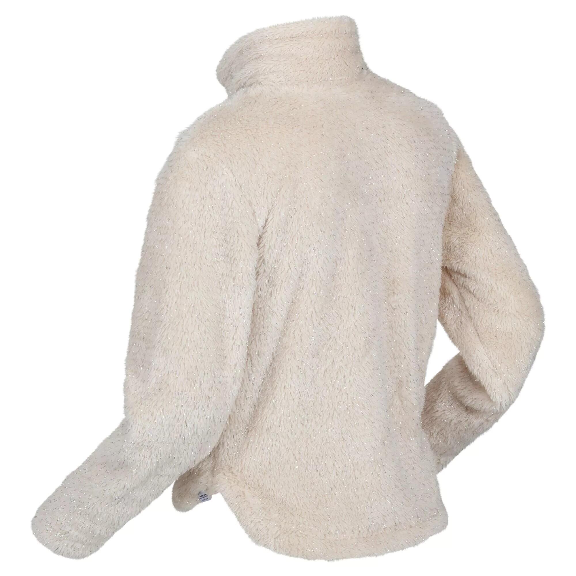 Childrens/Kids Kallye Ripple Fleece Jacket (Light Vanilla) 3/5
