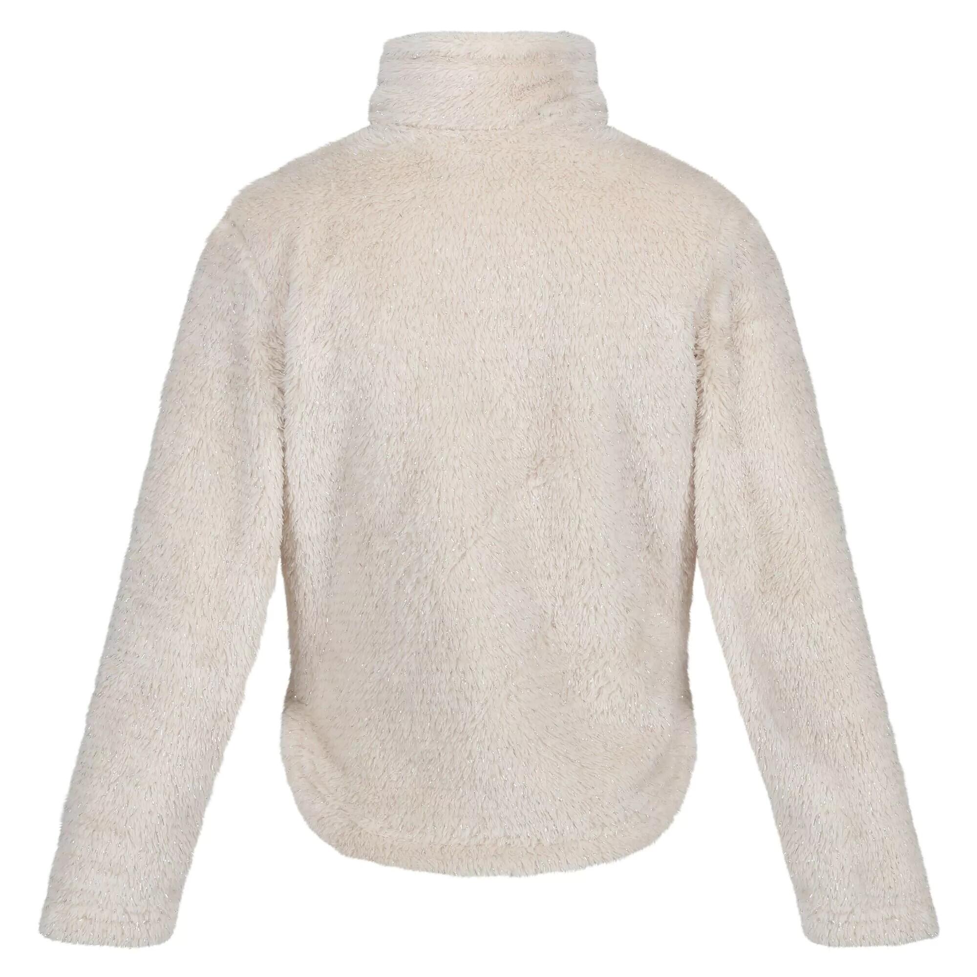 Childrens/Kids Kallye Ripple Fleece Jacket (Light Vanilla) 2/5