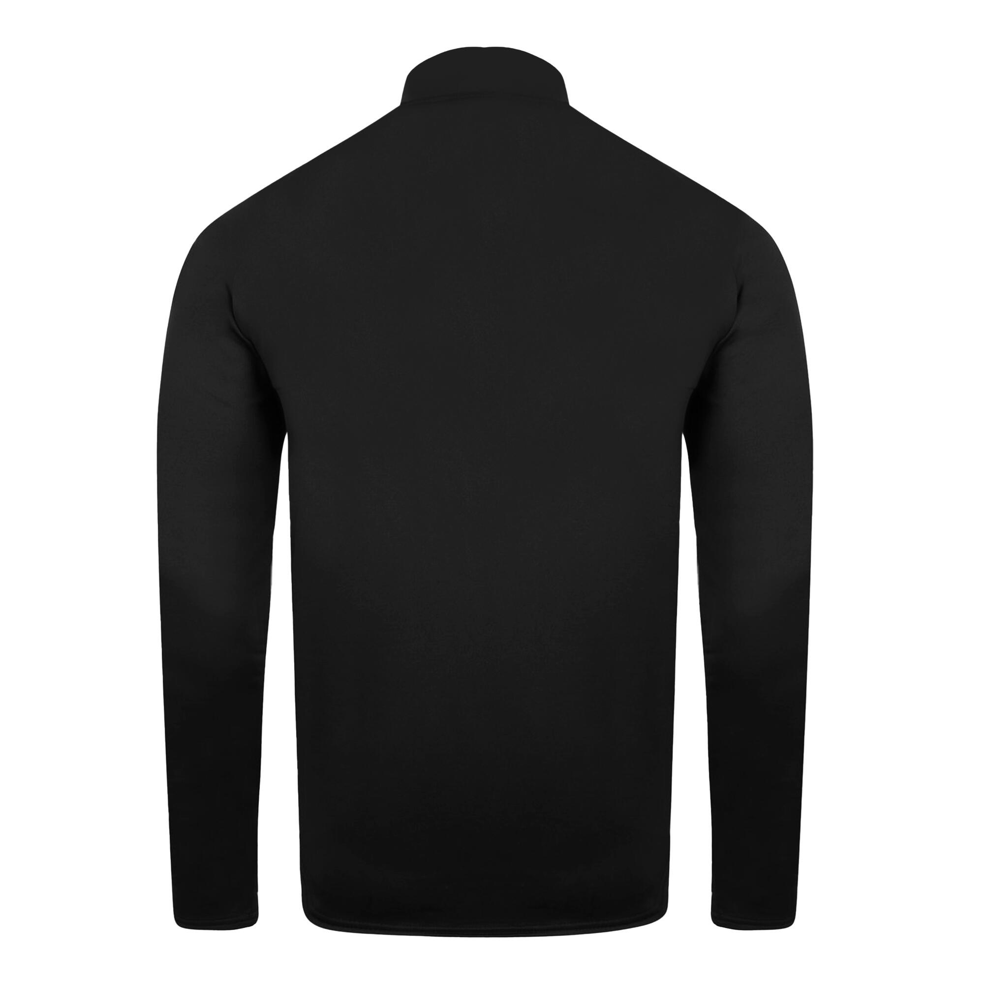 Womens/Ladies Club Essential Half Zip Sweatshirt (Black) 2/3